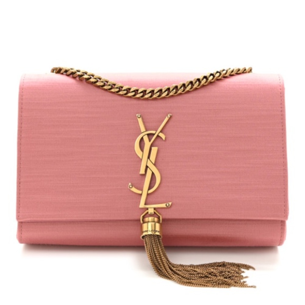 Yves Saint Laurent Pink Shoulder Bag with Gold Tassel